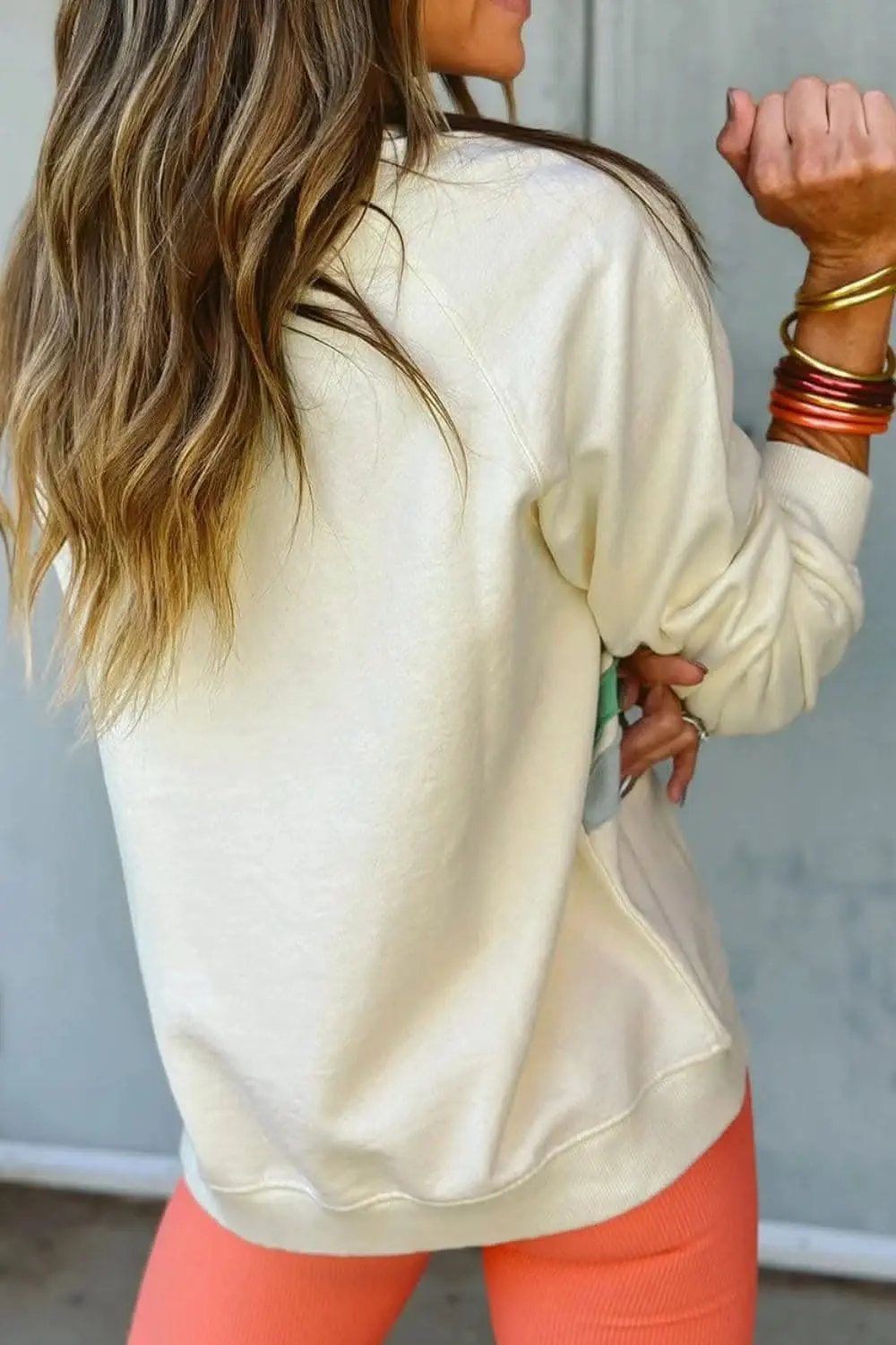 Colorblock Long Sleeve Sweatshirt - Love Salve 