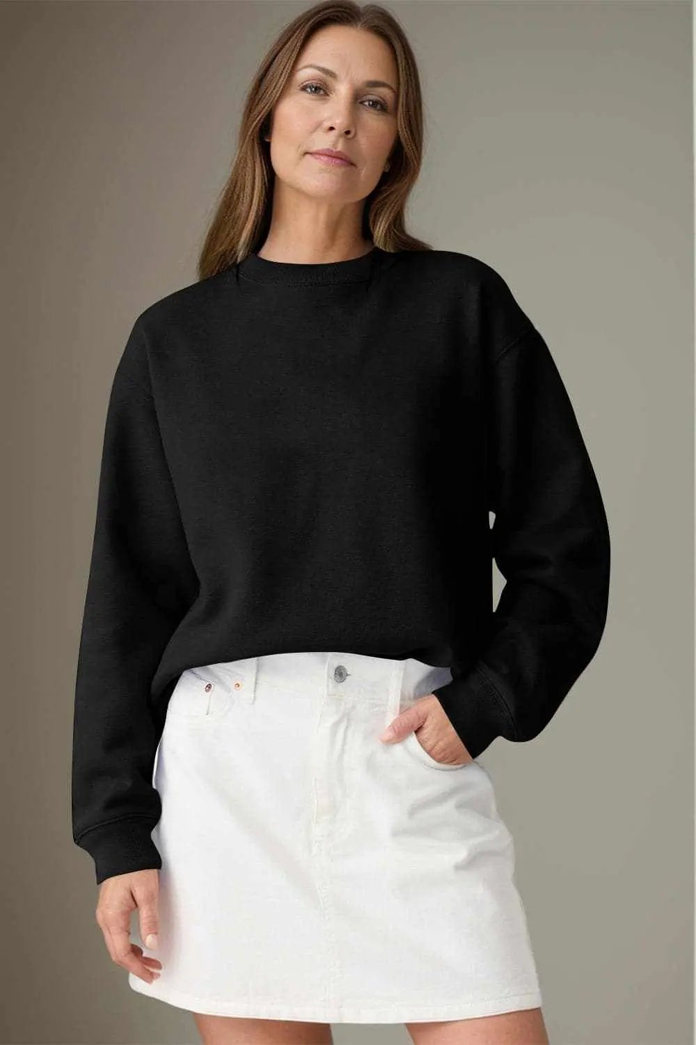 Cozy essentials long sleeve sweatshirt - Love Salve 