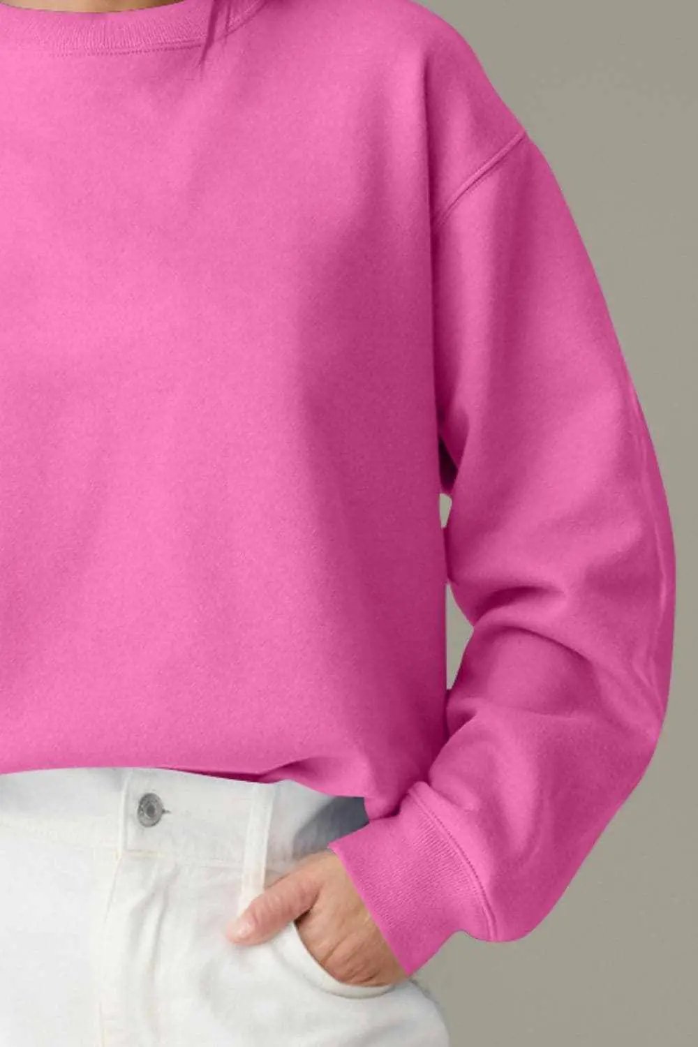 Cozy essentials long sleeve sweatshirt - Love Salve 