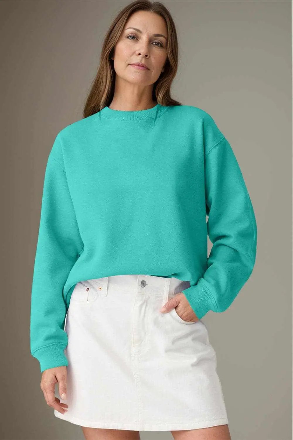 Cozy essentials long sleeve sweatshirt - Love Salve 