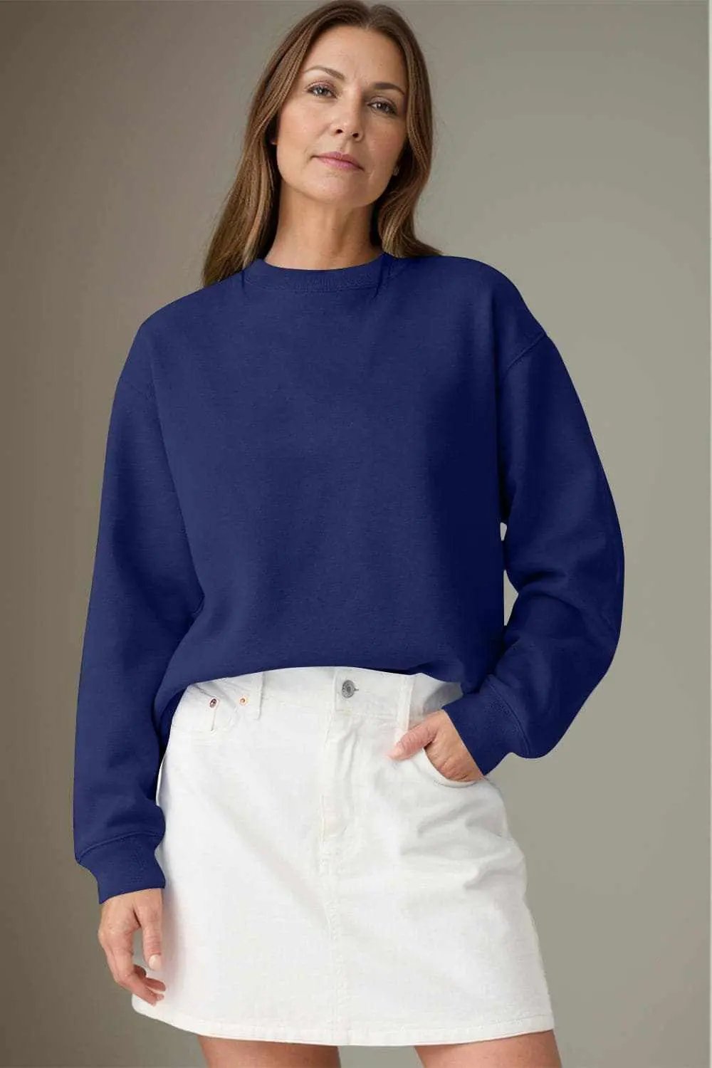 Cozy essentials long sleeve sweatshirt - Love Salve 