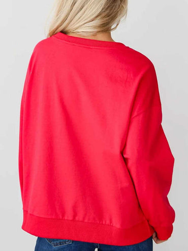 Letter print long sleeve tee - Love Salve 