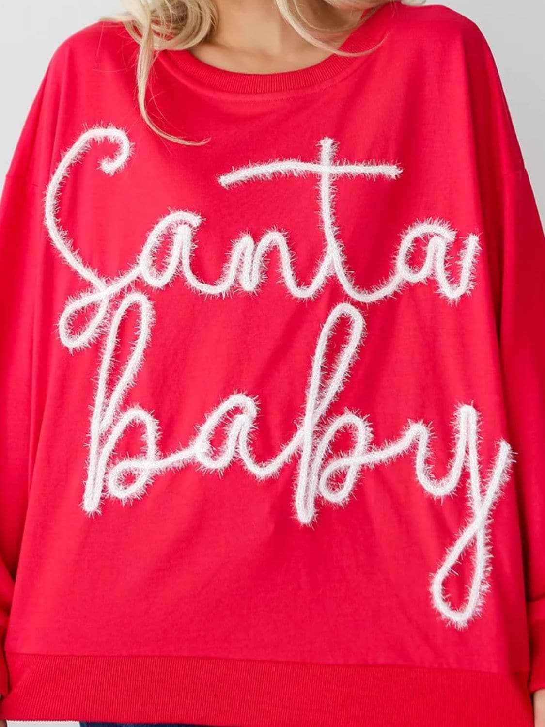 Letter print long sleeve tee - Love Salve 