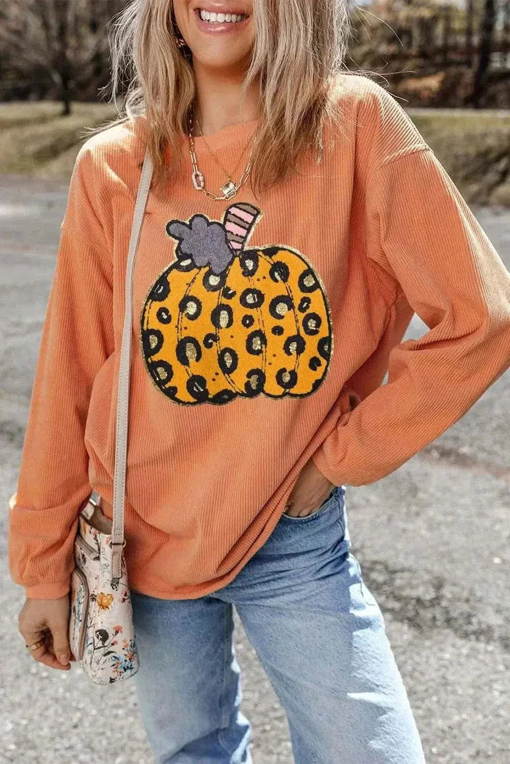 Pumpkin Spice Long Sleeve Sweatshirt - Love Salve 