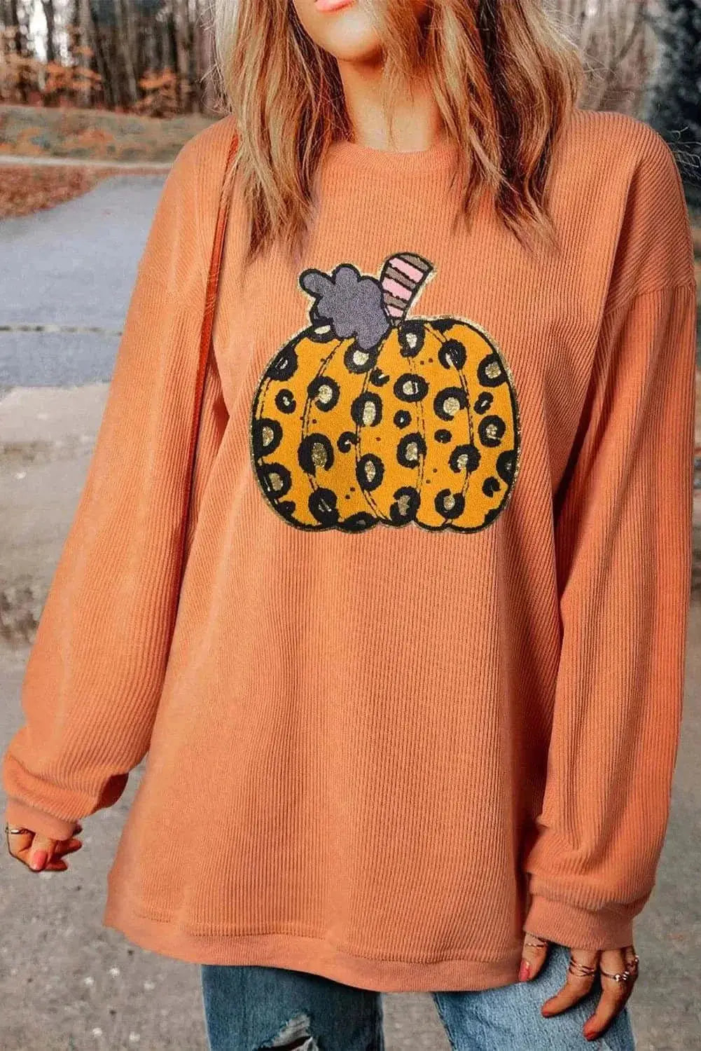 Pumpkin Spice Long Sleeve Sweatshirt - Love Salve 
