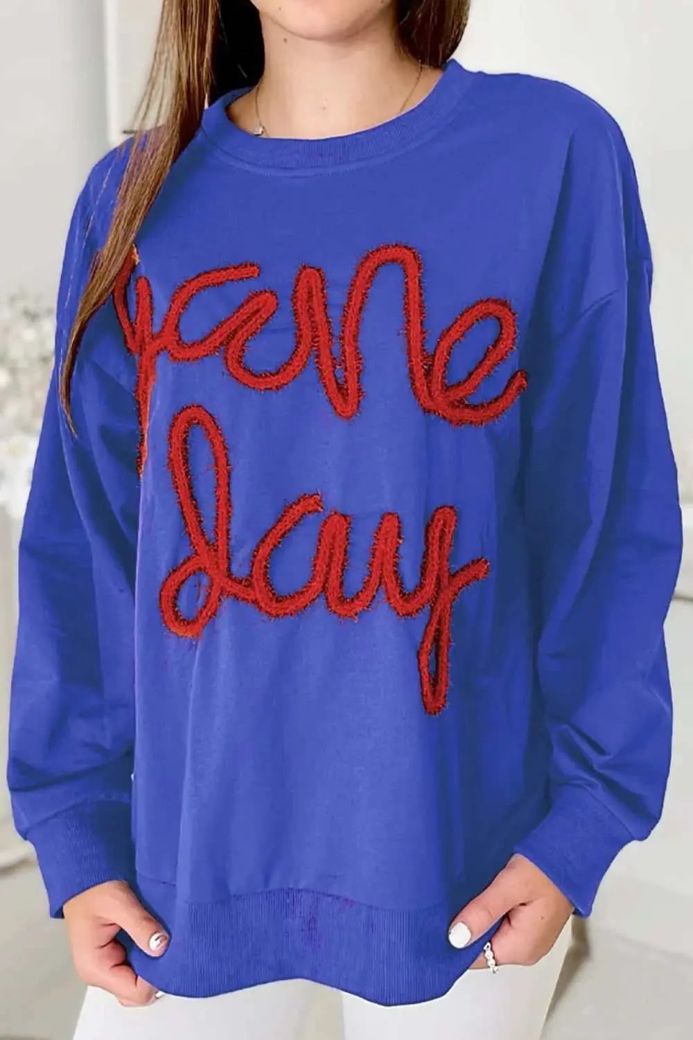Cozy long sleeve pullover top - Love Salve 