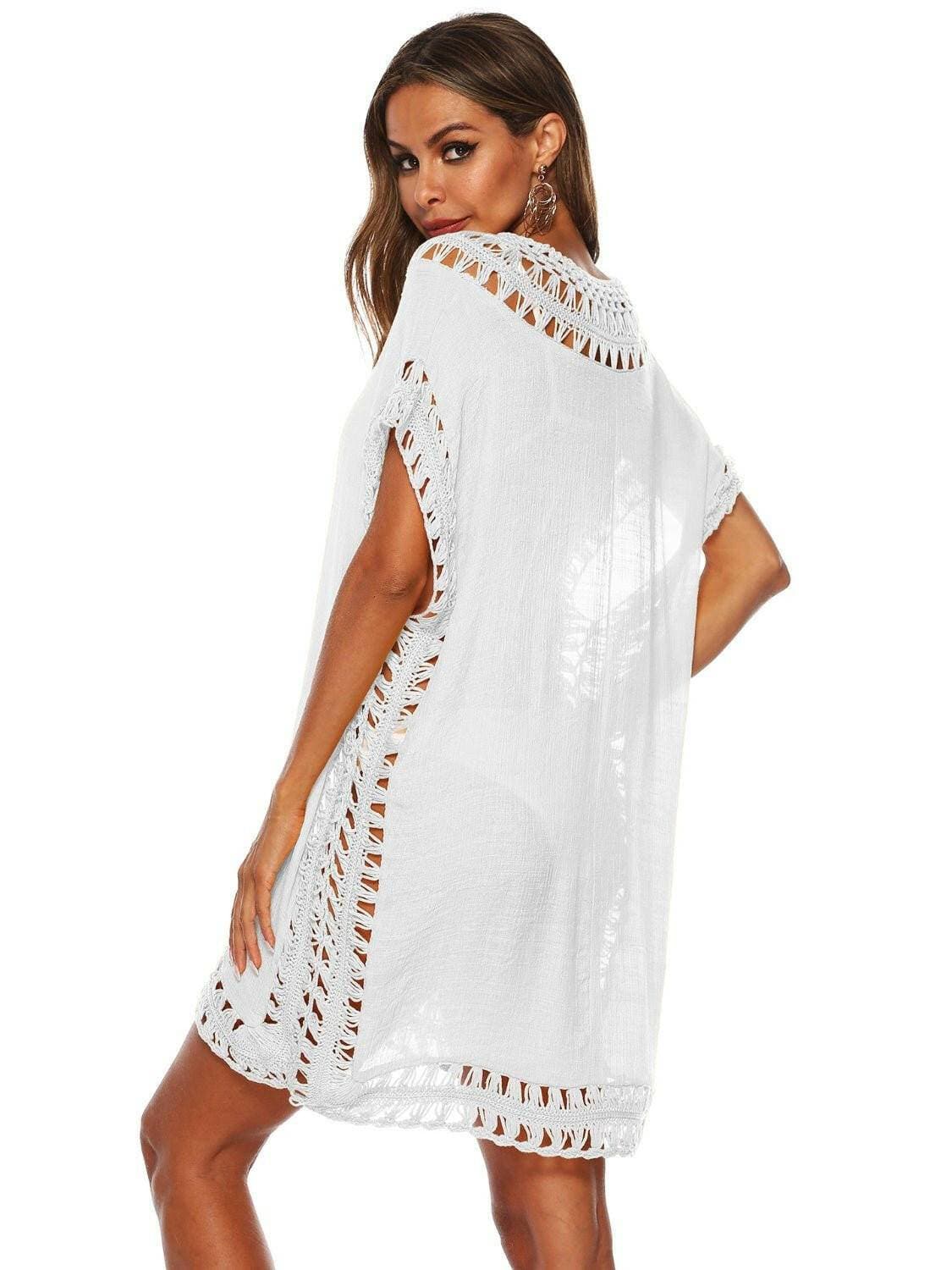 Elegant Sheer V-Neck Cutout Beach Cover-UpUpgrade Your Beach Look with Our Elegant Sheer V-Neck Cutout Beach Cover-Up
 
 
Cutout Sheer: Embrace allure with a hint of skin peeking through, keeping you both coLove Salve -Neck Cutout Beach Cover-Swim