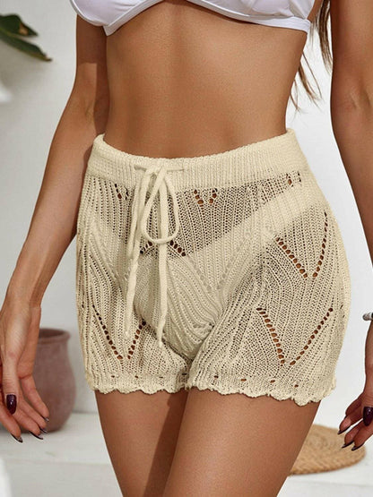 Beach Ready Cutout Swim Shorts - Love Salve 