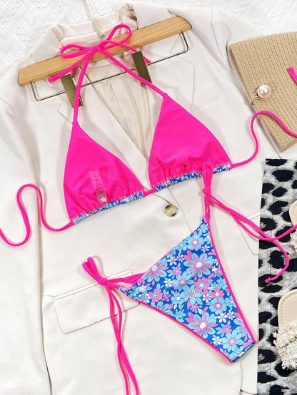 Tropical Blossom Tie-Side Bikini EnsembleEscape to Paradise with Our Tropical Blossom Tie-Side Bikini Ensemble
 
 
Design: Embrace the vibrant floral pattern, perfect for a tropical getaway or beach lounginLove Salve Tropical Blossom Tie-Side Bikini Ensembleswimwear