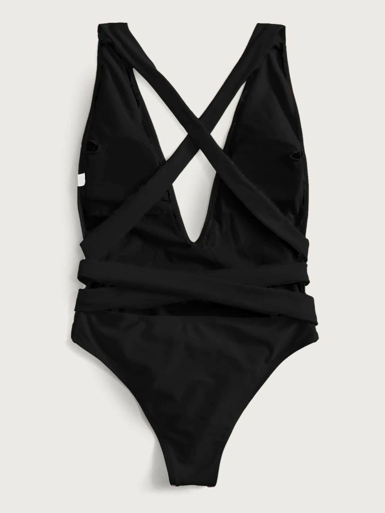 Sultry Serpent Wrap Halter One-Piece SwimsuitSultry Serpent Wrap Halter One-Piece Swimsuit
 Elevate your beach look with the Sultry Serpent Wrap Halter One-Piece Swimsuit. Unleash your inner goddess with this sLove Salve Sultry Serpent Wrap Halterswimwear