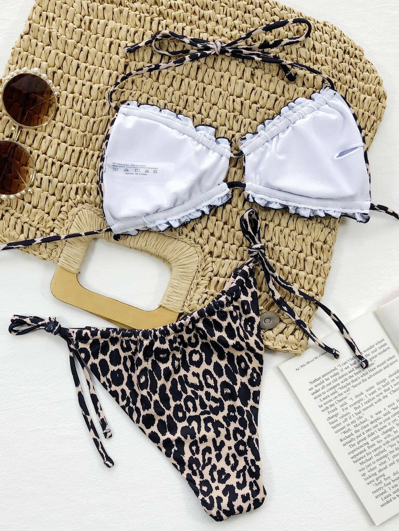 Fierce Frill Halter Neck Bikini EnsembleFierce Frill Halter Neck Bikini Ensemble
 Step into Beach Glamour with the Fierce Frill Halter Neck Bikini Ensemble!
 Key Features:
 
 
Design: Halter neck with playLove Salve Fierce Frill Halter Neck Bikini Ensembleswimwear