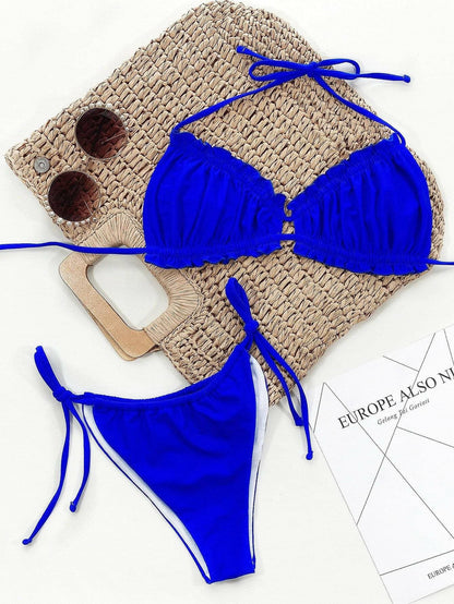 Fierce Frill Halter Neck Bikini EnsembleFierce Frill Halter Neck Bikini Ensemble
 Step into Beach Glamour with the Fierce Frill Halter Neck Bikini Ensemble!
 Key Features:
 
 
Design: Halter neck with playLove Salve Fierce Frill Halter Neck Bikini Ensembleswimwear