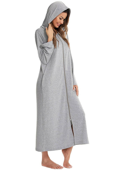 Cozy Zip-Up Nightgown with PocketsCozy Zip-Up Nightgown with Pockets
 Embrace the perfect blend of comfort and style with our Cozy Zip-Up Nightgown featuring convenient pockets.
 
 
Indulge in ComforLove Salve Cozy Zip-swimwear