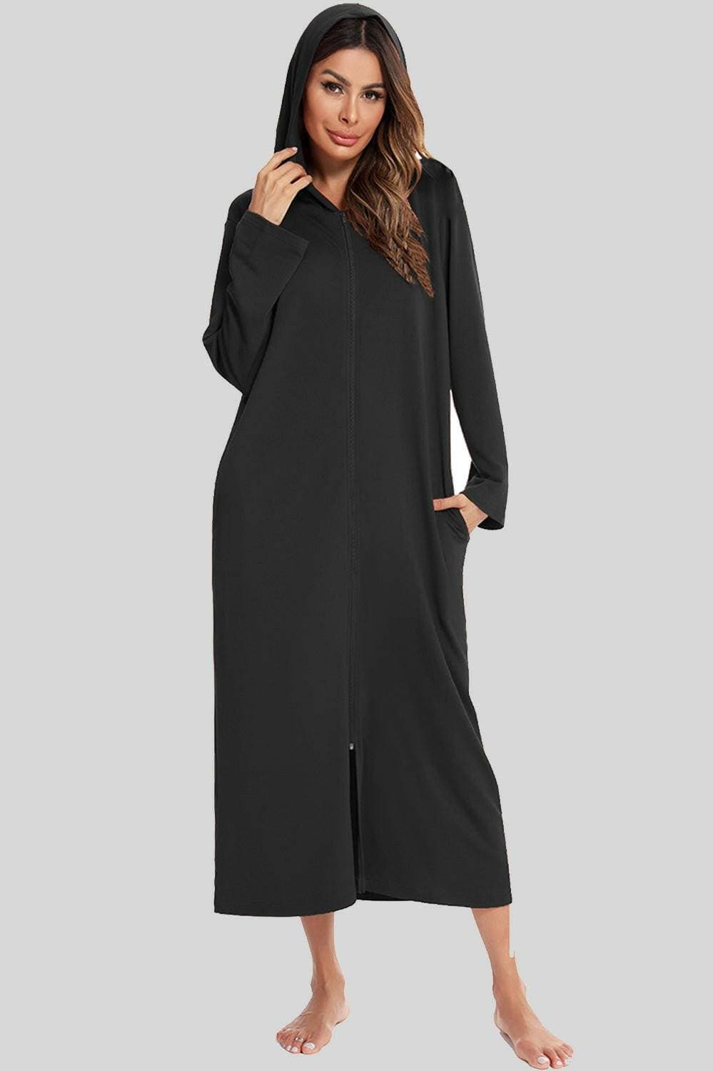 Cozy Zip-Up Nightgown with PocketsCozy Zip-Up Nightgown with Pockets
 Embrace the perfect blend of comfort and style with our Cozy Zip-Up Nightgown featuring convenient pockets.
 
 
Indulge in ComforLove Salve Cozy Zip-swimwear