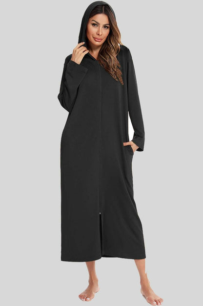 Cozy Zip-Up Nightgown with PocketsCozy Zip-Up Nightgown with Pockets
 Embrace the perfect blend of comfort and style with our Cozy Zip-Up Nightgown featuring convenient pockets.
 
 
Indulge in ComforLove Salve Cozy Zip-swimwear