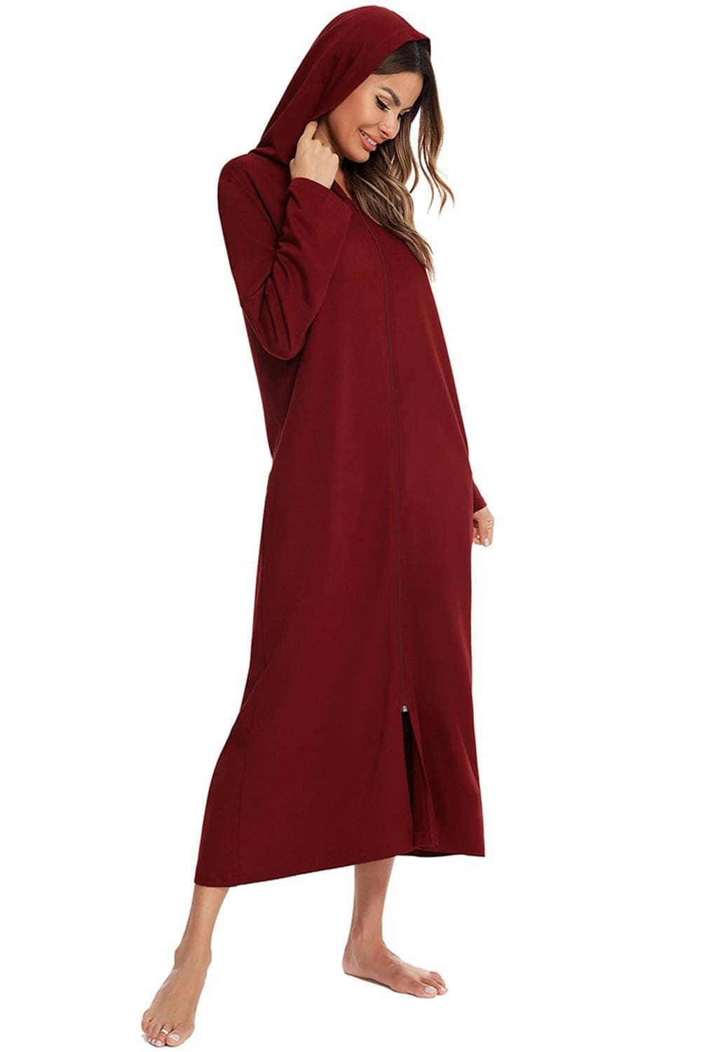 Cozy Zip-Up Nightgown with PocketsCozy Zip-Up Nightgown with Pockets
 Embrace the perfect blend of comfort and style with our Cozy Zip-Up Nightgown featuring convenient pockets.
 
 
Indulge in ComforLove Salve Cozy Zip-swimwear