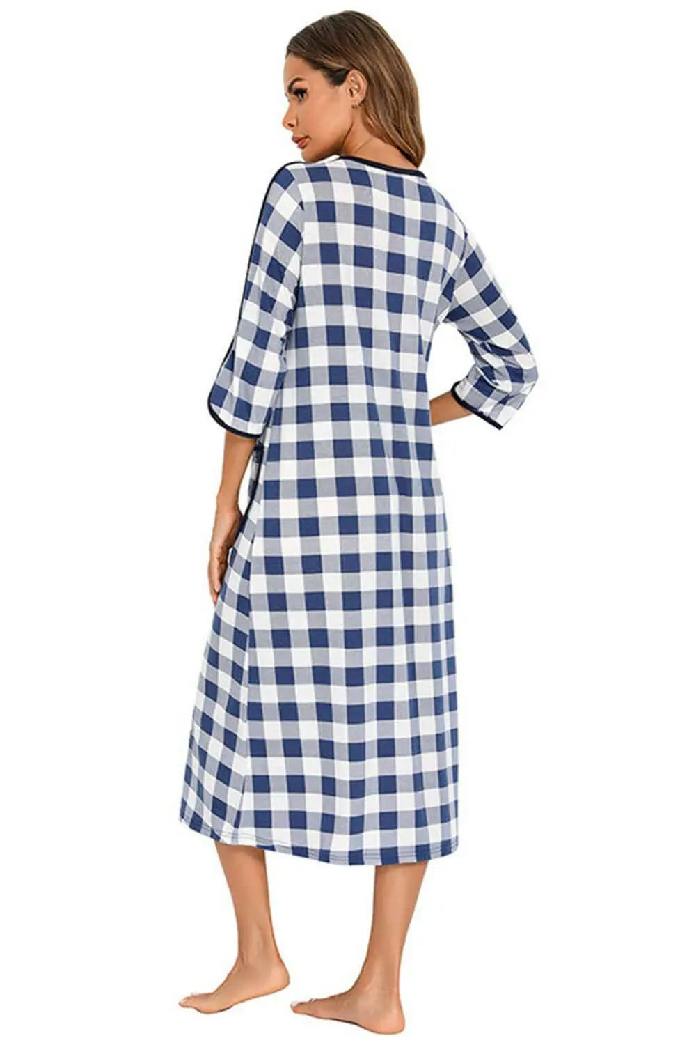 Elegant sheer night dress with pockets - Love Salve 