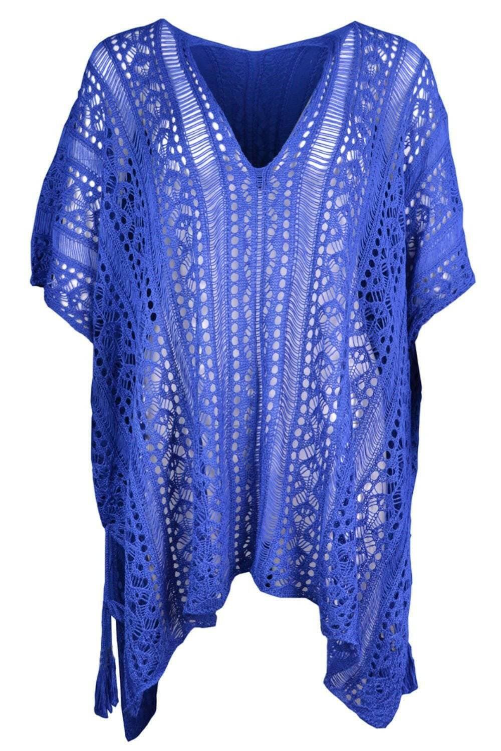 Sheer Cutout V-Neck Swimsuit Cover-Up with TasselSheer Cutout V-Neck Swimsuit Cover-Up with Tassel
 Turn heads and make a statement with our Sheer Cutout V-Neck Swimsuit Cover-Up with Tassel. This cover-up is the eLove Salve -Neck Swimsuit Cover-swimwear