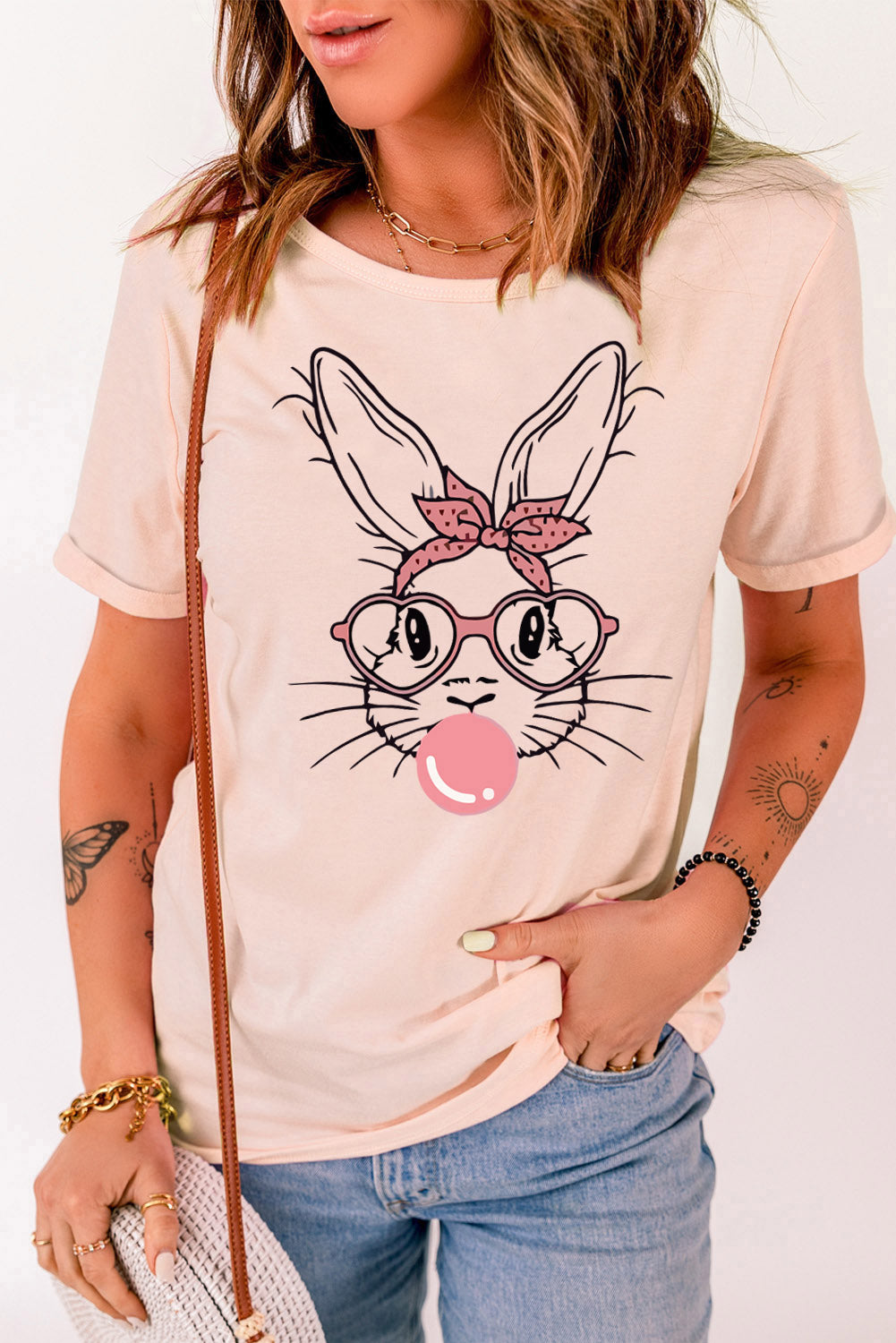 Playful Rabbit Graphic Tee - Love Salve 