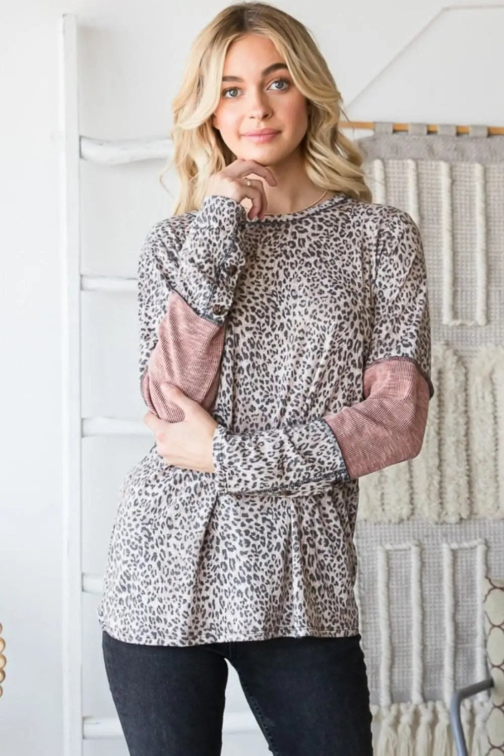 Heimish leopard print tee, chic design - Love Salve 