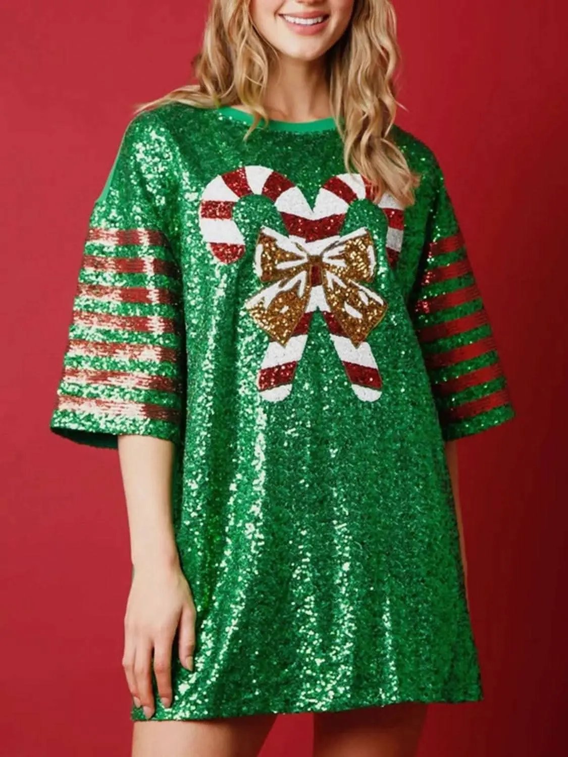 Sequin half sleeve tee - stylish & durable - Love Salve 