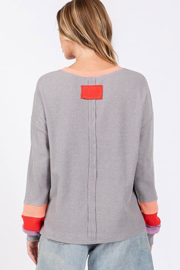 Sage + Fig color block tee - Love Salve 