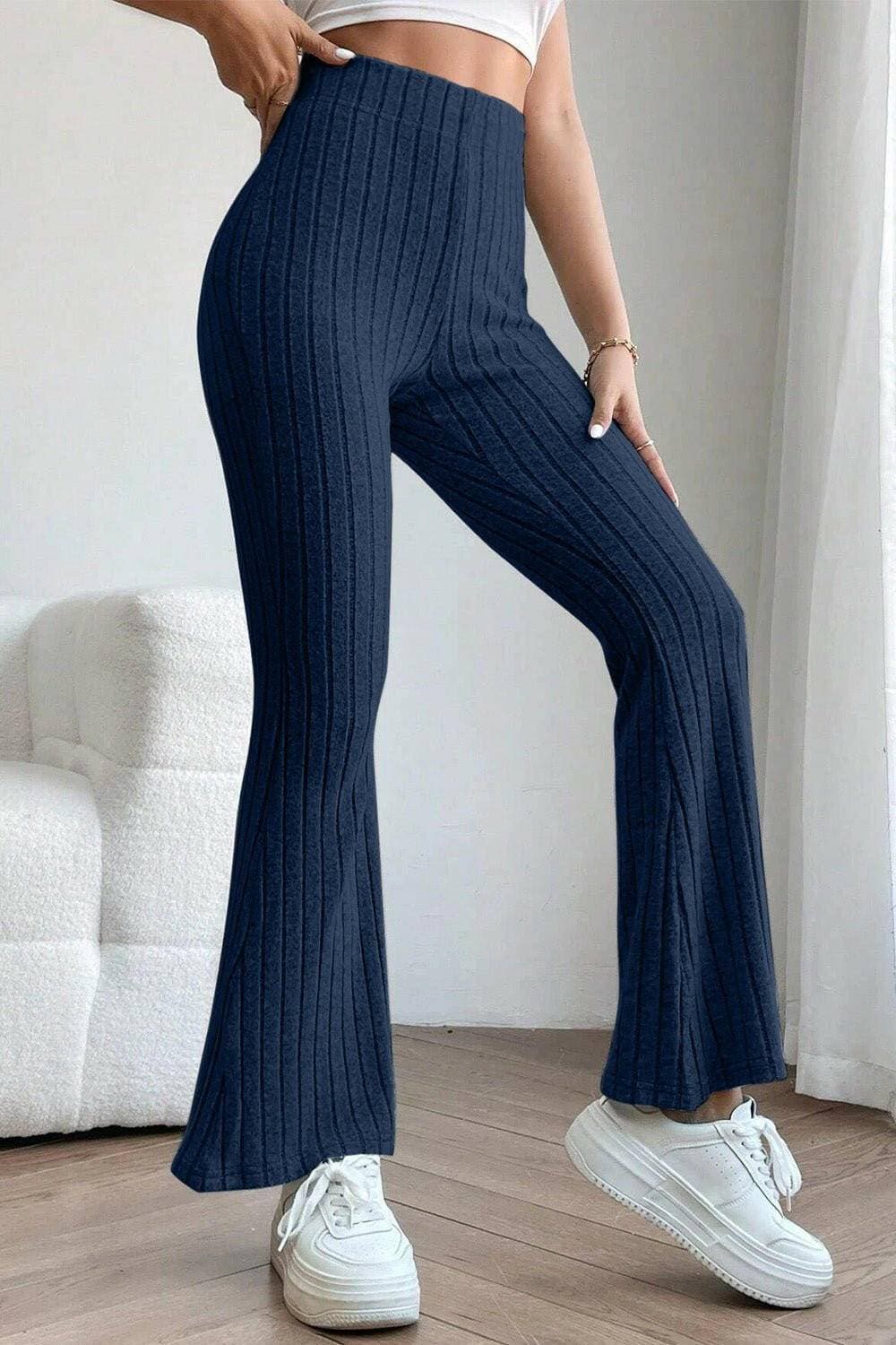 Elevate Your Wardrobe with Ribbed High Waist Flare PantsElevate Your Wardrobe with Ribbed High Waist Flare Pants
 Upgrade your style effortlessly with our Ribbed High Waist Flare Pants, the ultimate versatile piece designLove Salve Ribbed High Waist Flare PantsTIKTOK