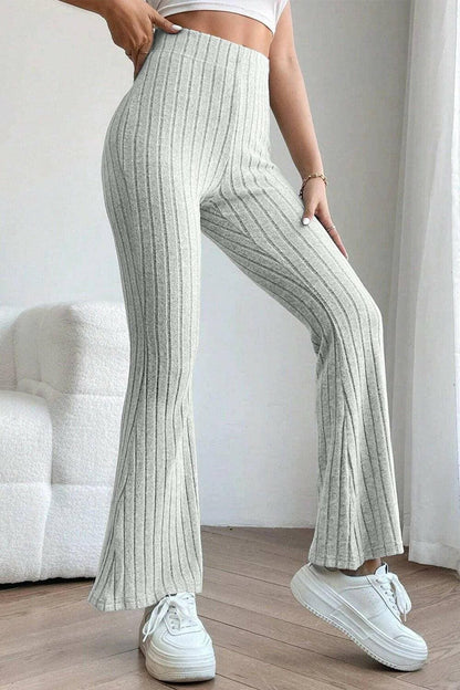 Elevate Your Wardrobe with Ribbed High Waist Flare PantsElevate Your Wardrobe with Ribbed High Waist Flare Pants
 Upgrade your style effortlessly with our Ribbed High Waist Flare Pants, the ultimate versatile piece designLove Salve Ribbed High Waist Flare PantsTIKTOK