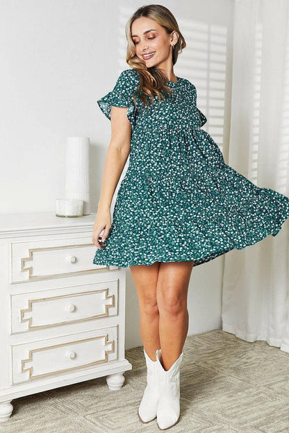 Tiered Ruffle Sleeve Boho DressElevate Your Wardrobe with the Tiered Ruffle Sleeve Boho Dress
 Discover the perfect fusion of elegance and bohemian charm with our Tiered Ruffle Sleeve Boho Dress. Love Salve Tiered Ruffle Sleeve Boho DressTIKTOK