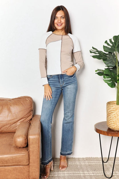 Double take color block top - Love Salve 