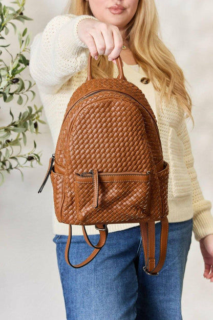 Elegant Woven PU Leather Backpack - Exquisite Design and Premium QualiExperience Luxury and Style
 Discover the perfect blend of elegance and functionality with our Elegant Woven PU Leather Backpack. This exquisite accessory is designeLove Salve Elegant Woven PU Leather Backpack - Exquisite DesignTIKTOK