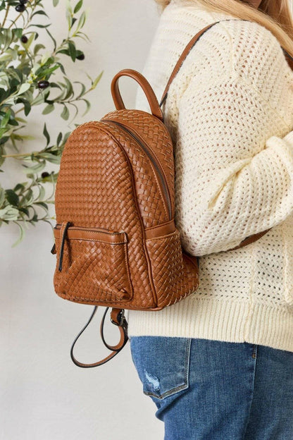 Elegant Woven PU Leather Backpack - Exquisite Design and Premium QualiExperience Luxury and Style
 Discover the perfect blend of elegance and functionality with our Elegant Woven PU Leather Backpack. This exquisite accessory is designeLove Salve Elegant Woven PU Leather Backpack - Exquisite DesignTIKTOK