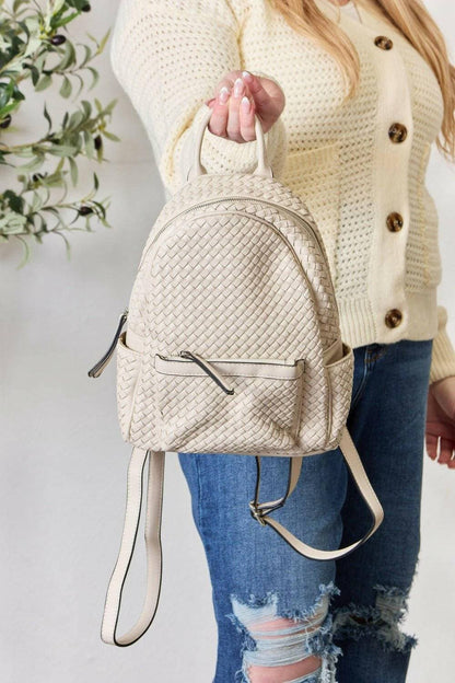 Elegant Woven PU Leather Backpack - Exquisite Design and Premium QualiExperience Luxury and Style
 Discover the perfect blend of elegance and functionality with our Elegant Woven PU Leather Backpack. This exquisite accessory is designeLove Salve Elegant Woven PU Leather Backpack - Exquisite DesignTIKTOK