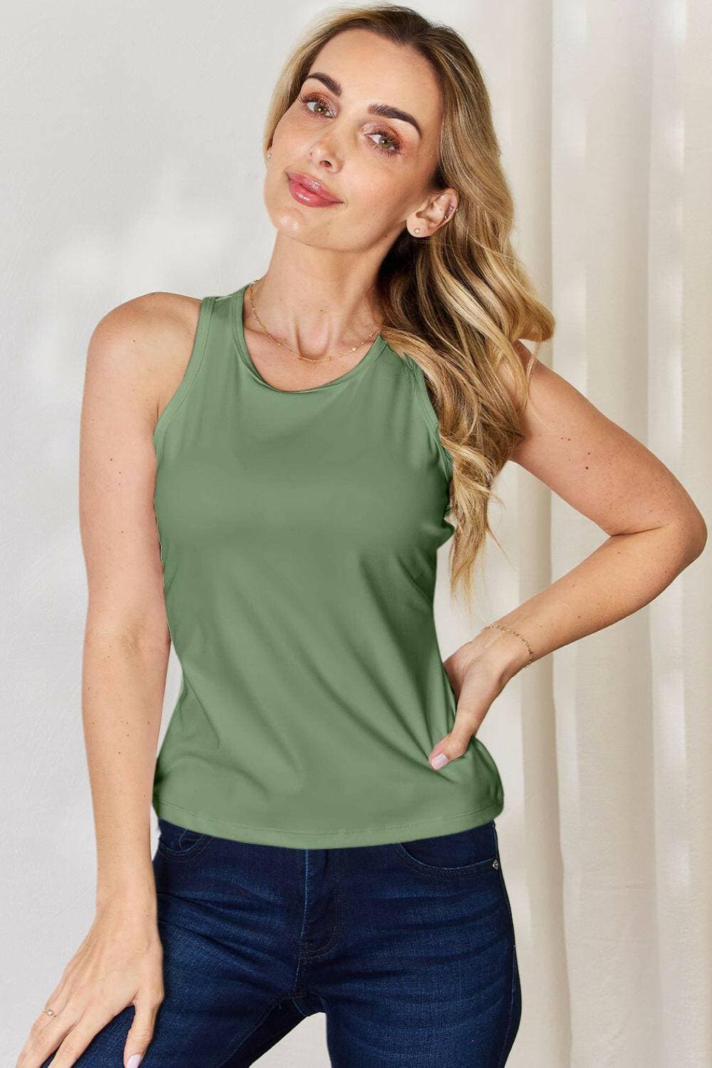 Elevate Your Casual Look with this Stylish Racerback TankElevate Your Casual Look with this Stylish Racerback Tank
 Transform your everyday wardrobe with our stylish racerback tank. This versatile piece is designed to add Love Salve Stylish Racerback TankTIKTOK