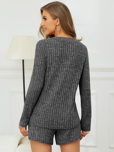 Cozy ribbed two-piece set - Love Salve 