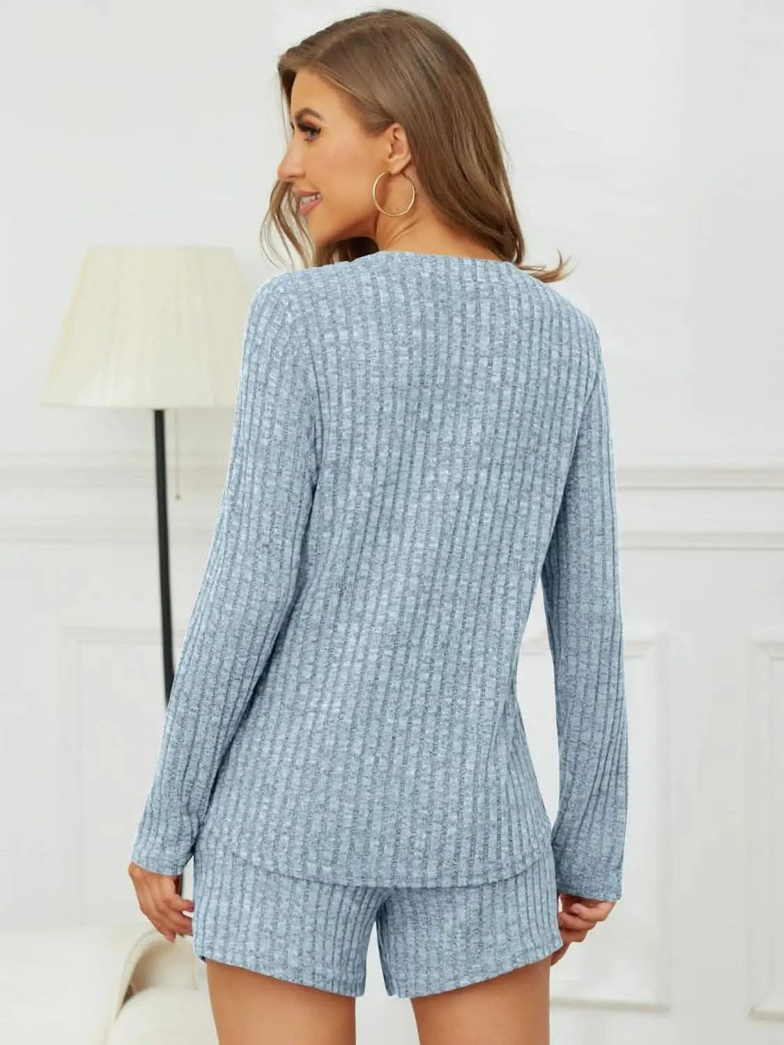 Cozy ribbed two-piece set - Love Salve 