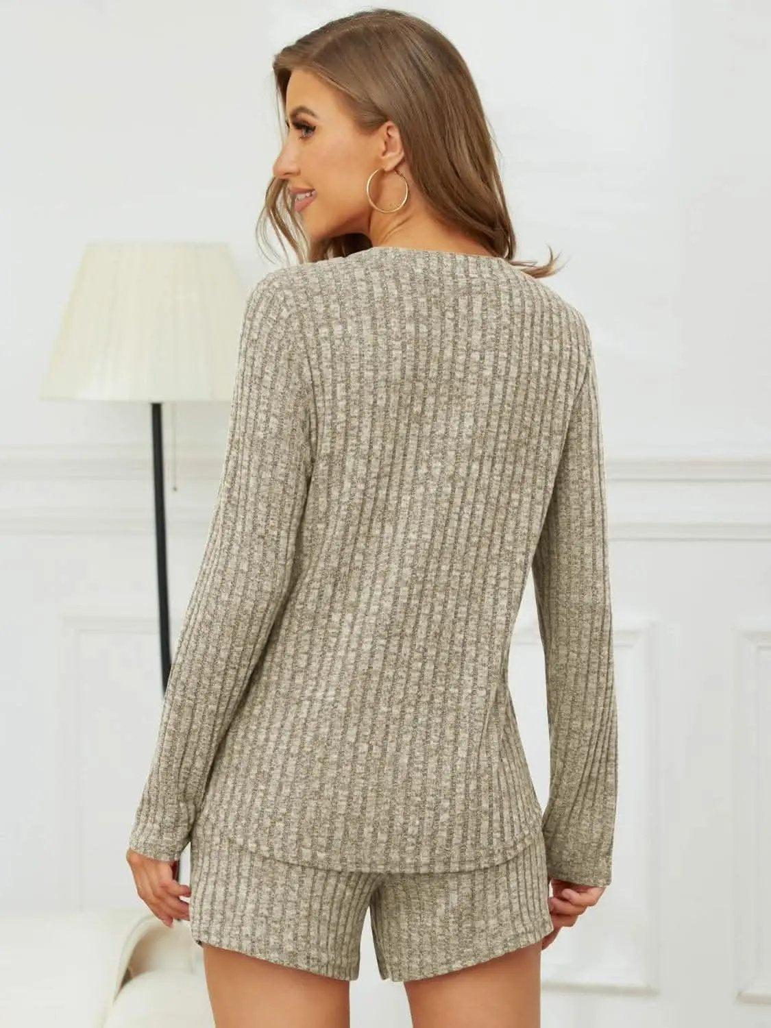 Cozy ribbed two-piece set - Love Salve 