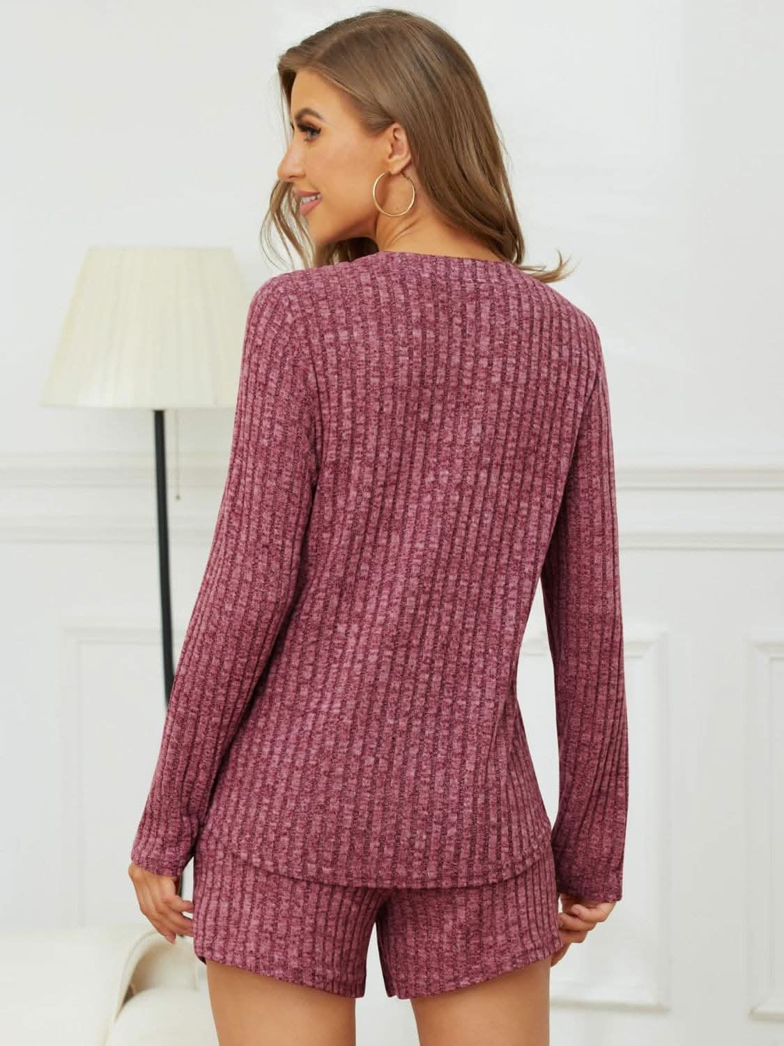 Cozy ribbed two-piece set - Love Salve 