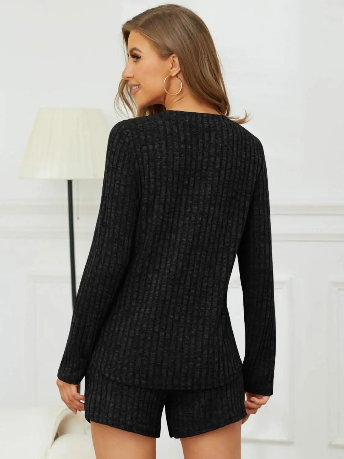 Cozy ribbed two-piece set - Love Salve 