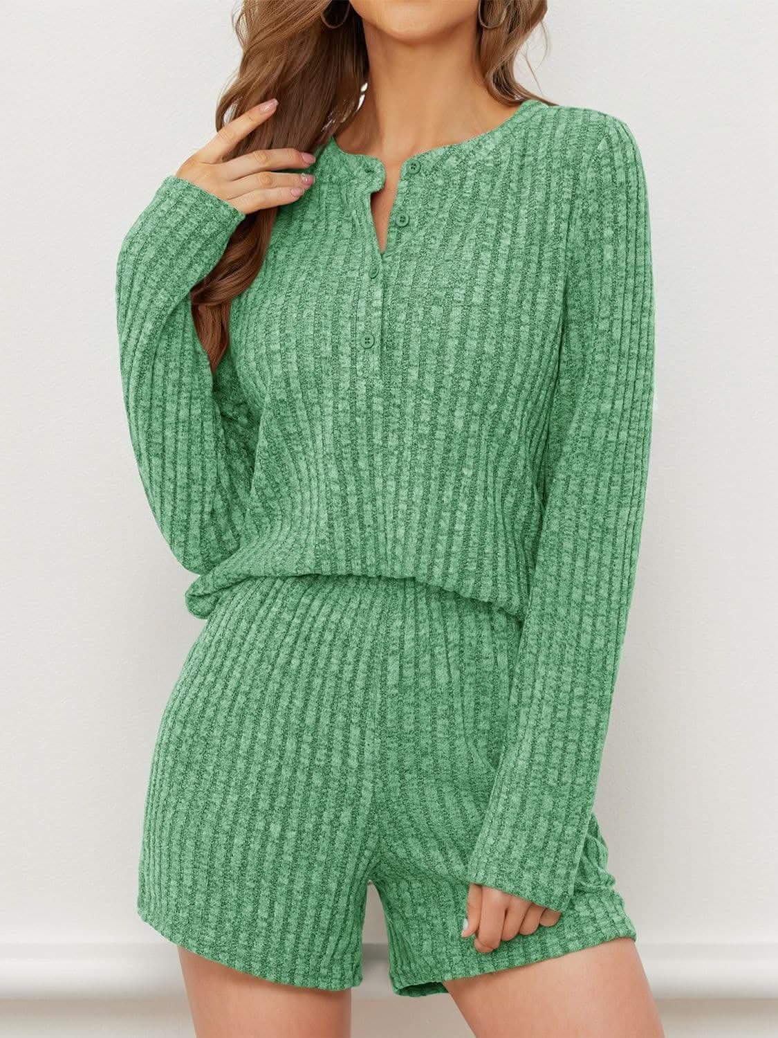 Cozy ribbed two-piece set - Love Salve 