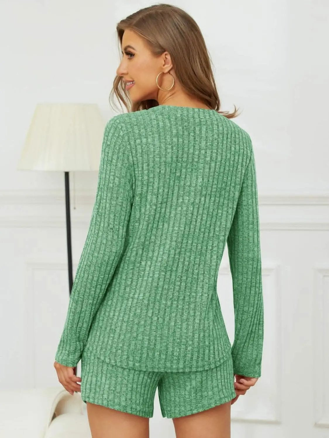 Cozy ribbed two-piece set - Love Salve 