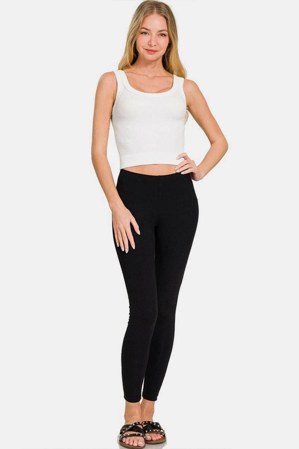 Ribbed Round Neck Crop Top for Effortless Styling - Love Salve 