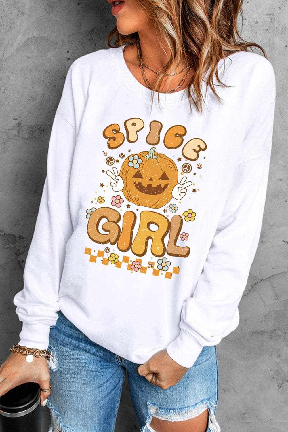 Spice girl casual graphic sweatshirt - Love Salve 