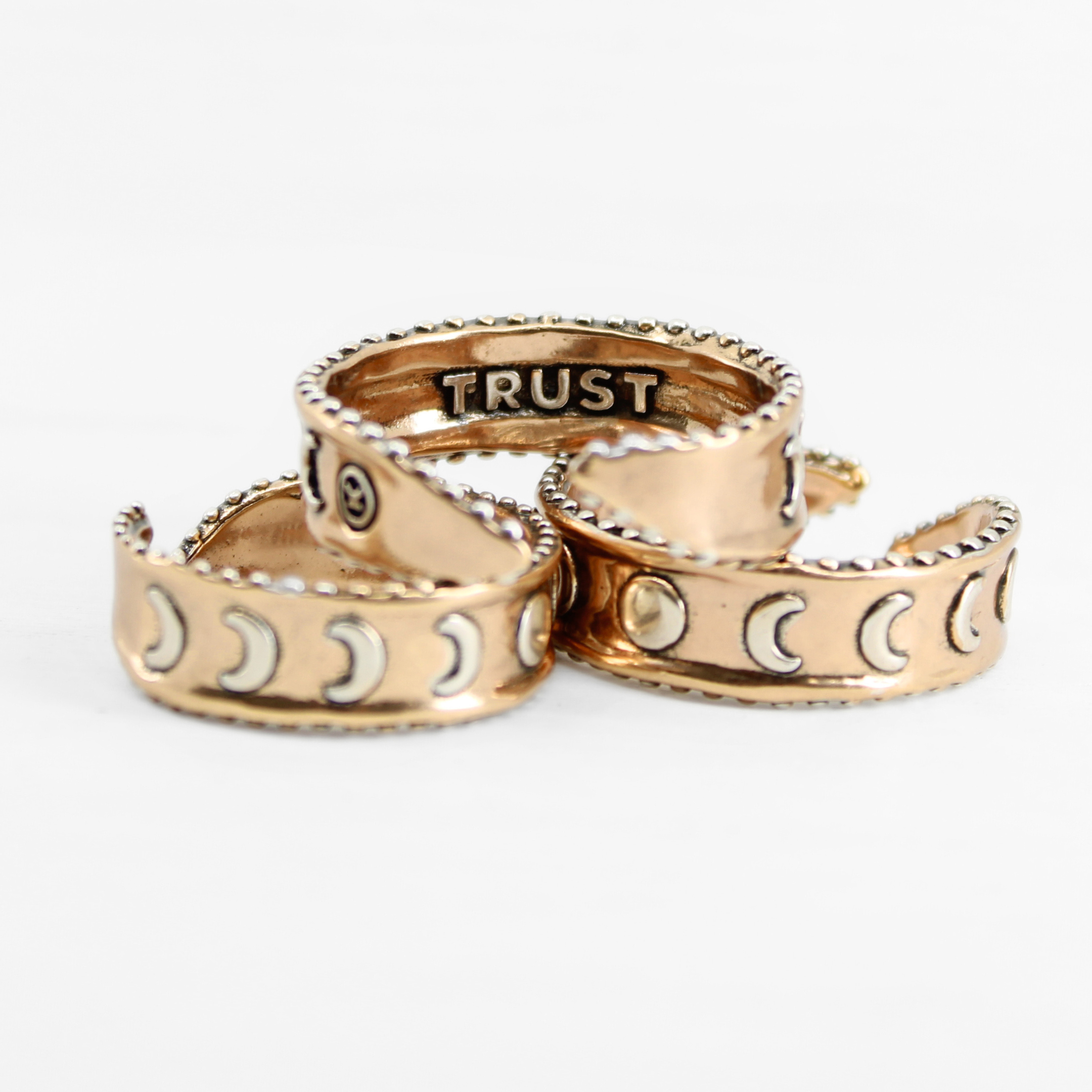 Trust Moon Phase Adjustable Ring Katia Designs