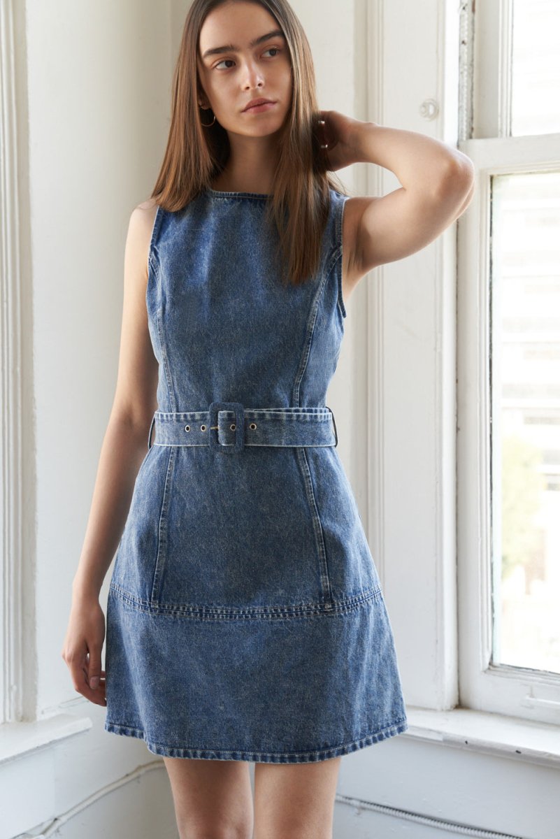 TURN A NEW LEAF MINI DRESS - Love Salve