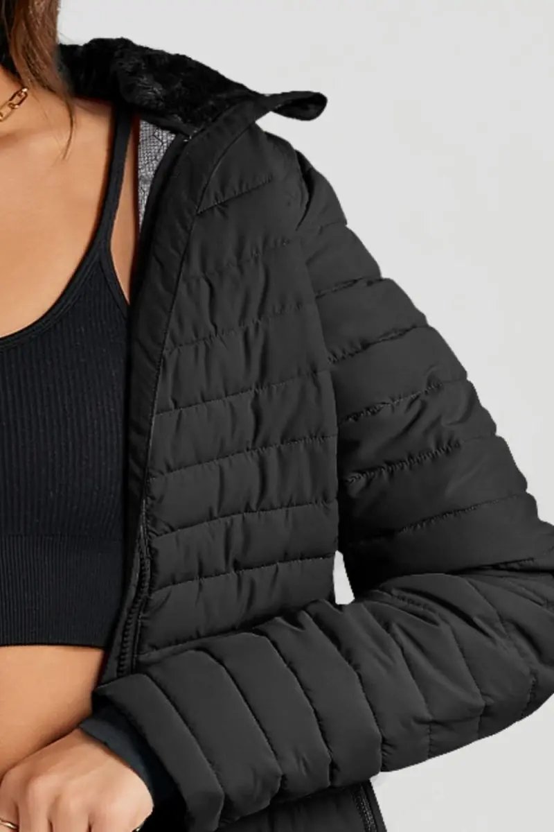 Turtleneck Zip Up Long Sleeve Jacket - Love Salve 