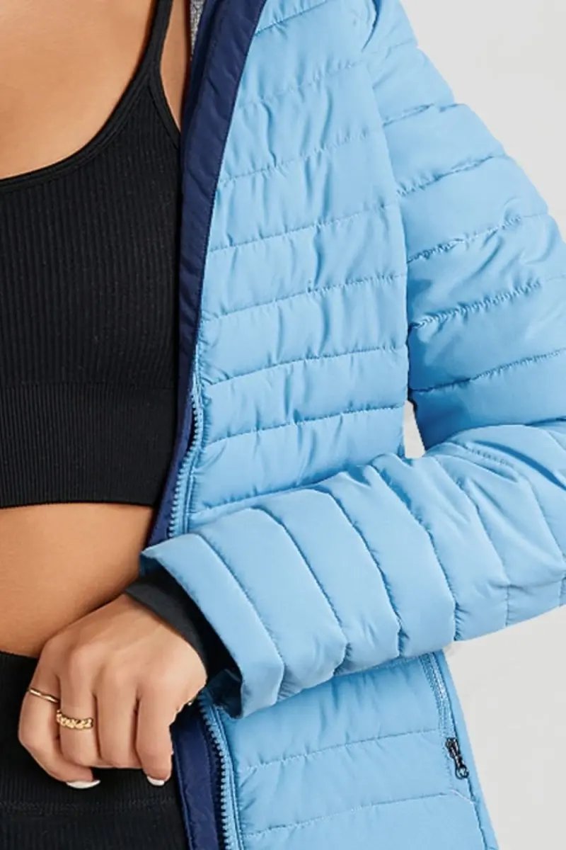 Turtleneck Zip Up Long Sleeve Jacket - Love Salve 