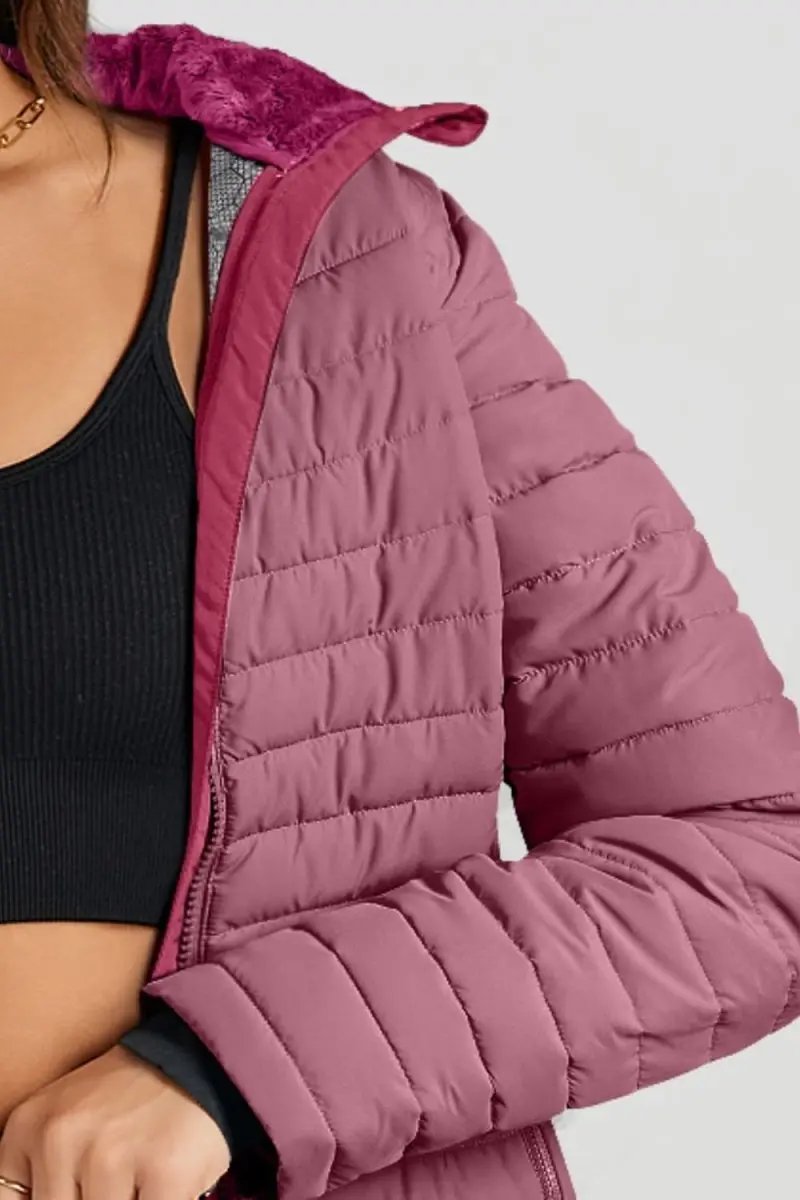 Turtleneck Zip Up Long Sleeve Jacket - Love Salve 