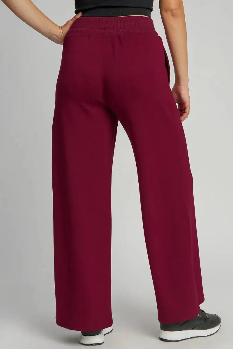 Umgee Full Size Drawstring Wide Leg Pants with Pockets - Love Salve 