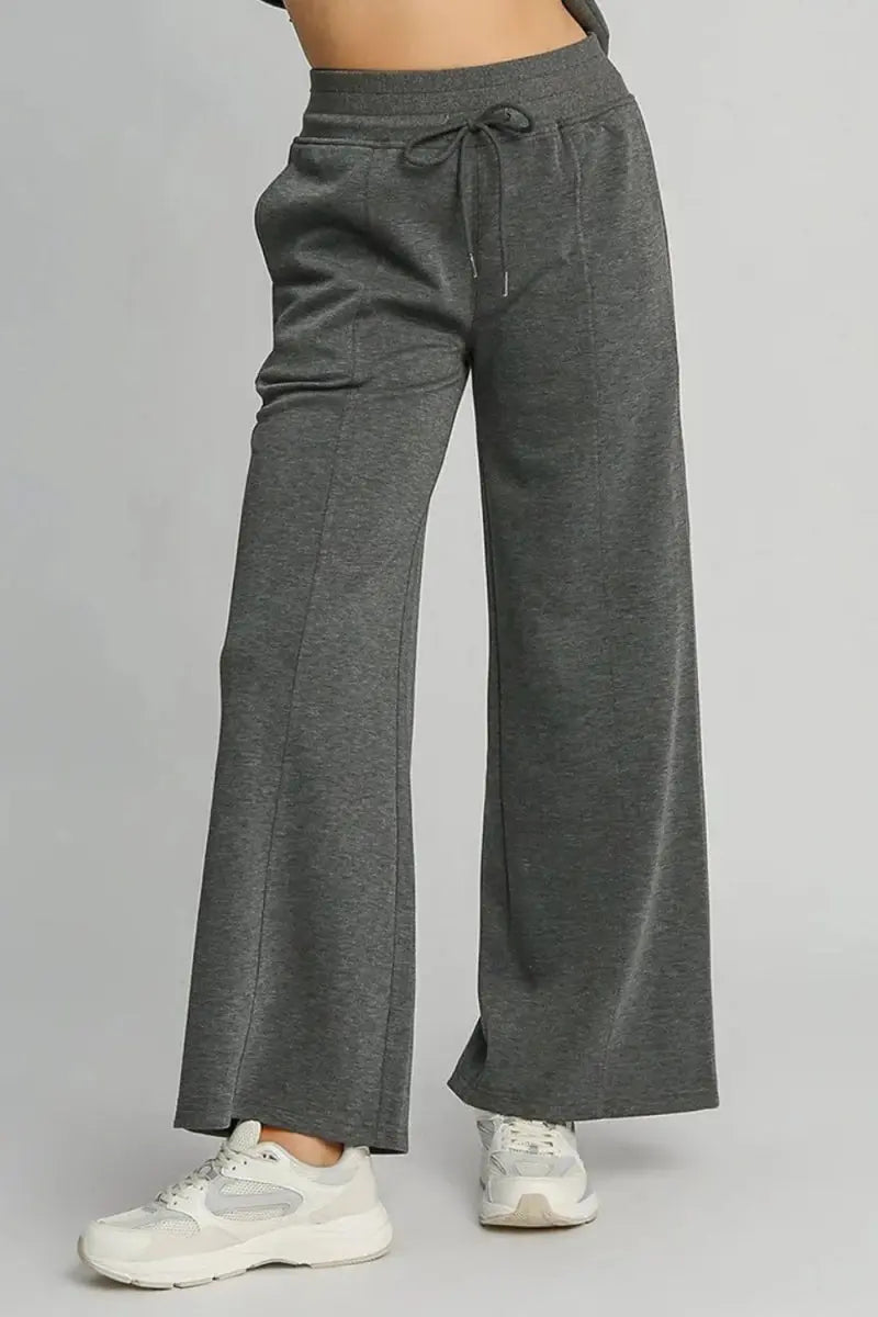 Umgee Full Size Drawstring Wide Leg Pants with Pockets - Love Salve 
